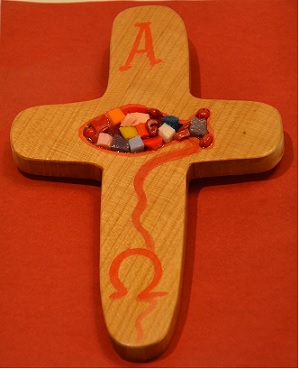 Cruz Peixe Incrustado